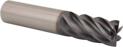 Kennametal - 20mm, 6 Flute, Single End, Solid Carbide, 0.75mm Corner Radius End Mill - 104mm OAL, 38° Helix, Right Hand Flute, 38mm LOC, Right Hand Cut - Eagle Tool & Supply