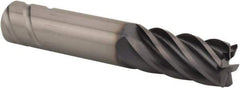 Kennametal - 5/8", 6 Flute, Single End, Solid Carbide, 0.03" Corner Radius End Mill - 3-1/2" OAL, 38° Helix, Right Hand Flute, 1-1/4" LOC, Right Hand Cut - Eagle Tool & Supply