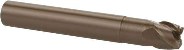 Kennametal - 8mm, 4 Flute, Single End, Ceramic, 1mm Corner Radius End Mill - 57mm OAL, 40° Helix, Right Hand Flute, 6mm LOC, Right Hand Cut, 16mm Extended Reach - Eagle Tool & Supply