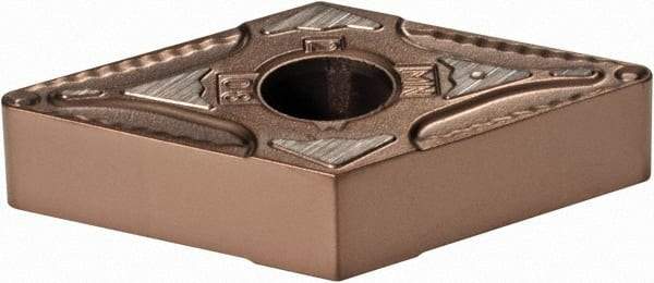 Kennametal - DNMG432 MN Grade KCP25B Carbide Turning Insert - TiCN/Al2O3/TiOCN Finish, 55° Diamond, 1/2" Inscr Circle, 3/16" Thick, 1/32" Corner Radius - Eagle Tool & Supply