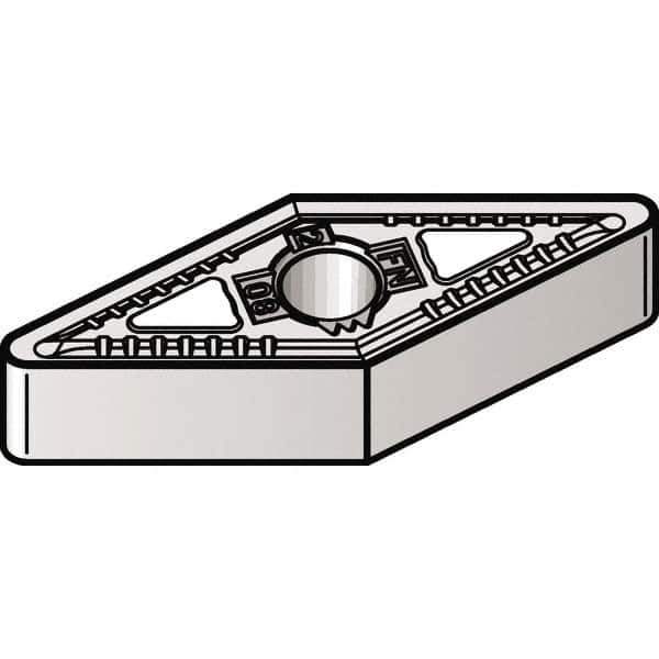 Kennametal - VNMG331 FN Grade KCK15B Carbide Turning Insert - TiOCN Finish, 35° Diamond, 3/8" Inscr Circle, 3/16" Thick, 1/64" Corner Radius - Eagle Tool & Supply