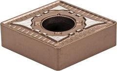Kennametal - CNMG643 RN Grade KCP10B Carbide Turning Insert - TiCN/Al2O3/TiOCN Finish, 80° Diamond, 3/4" Inscr Circle, 1/4" Thick, 3/64" Corner Radius - Eagle Tool & Supply