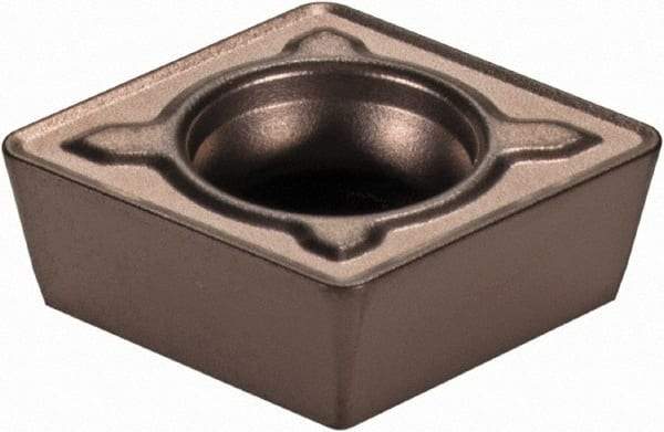 Kennametal - CPMT32.52 MF Grade KCP25B Carbide Turning Insert - TiCN/Al2O3/TiOCN Finish, 80° Diamond, 3/8" Inscr Circle, 5/32" Thick, 1/32" Corner Radius - Eagle Tool & Supply