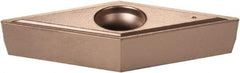 Kennametal - VBMT331 LF Grade KCP25B Carbide Turning Insert - TiCN/Al2O3/TiOCN Finish, 35° Diamond, 3/8" Inscr Circle, 3/16" Thick, 1/64" Corner Radius - Eagle Tool & Supply