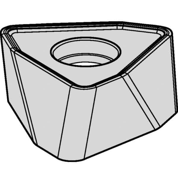 Kennametal - WOEJ090512 HD Grade KCPM40 Carbide Milling Insert - TiAlN/AlCrN Finish, 0.215" Thick, 0.351" Inscribed Circle, 1.2mm Corner Radius - Eagle Tool & Supply