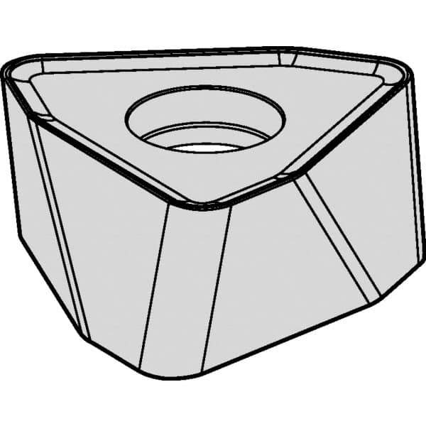 Kennametal - WOEJ090512 GD Grade KCSM30 Carbide Milling Insert - TiAlN Finish, 0.2126" Thick, 0.3504" Inscribed Circle, 0.048" Corner Radius - Eagle Tool & Supply