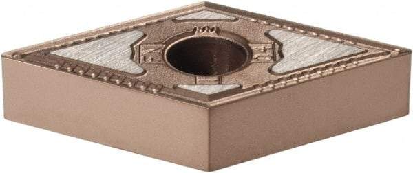 Kennametal - DNMG431 FN Grade KCP25B Carbide Turning Insert - TiCN/Al2O3/TiOCN Finish, 55° Diamond, 1/2" Inscr Circle, 3/16" Thick, 1/64" Corner Radius - Eagle Tool & Supply