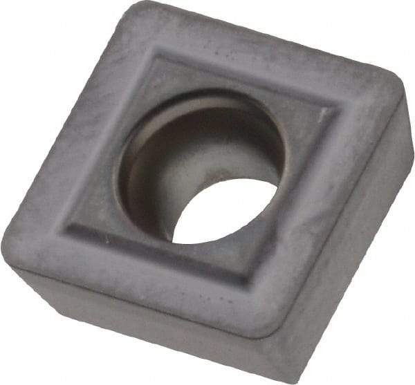 Kennametal - SPPX09T308 FP Grade KCU40 Carbide Indexable Drill Insert - TiN/TiAlN Finish, Square, 3/8" Inscribed Circle - Eagle Tool & Supply