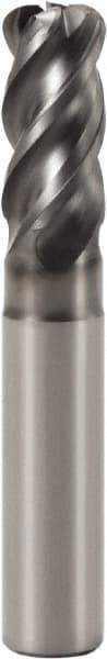 Seco - 12mm, 4 Flute, Single End, Solid Carbide, 0.5mm Corner Radius End Mill - 90mm OAL, 42° Helix, Right Hand Flute, 24mm LOC, Right Hand Cut, 36mm Extended Reach - Eagle Tool & Supply
