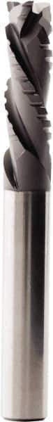 Seco - 6mm, 3 Flute, Single End, Solid Carbide, 0.5mm Corner Radius End Mill - 65mm OAL, Right Hand Flute, 18mm LOC, Right Hand Cut - Eagle Tool & Supply