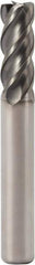 Seco - 8mm, 4 Flute, Single End, Solid Carbide, Corner Chamfer End Mill - 60mm OAL, Right Hand Flute, 18mm LOC, Right Hand Cut - Eagle Tool & Supply