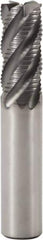 Seco - 8mm Diam, 18mm LOC, 4 Flute Solid Carbide 45° Corner Chamfer Roughing End Mill - SIRON-A Finish, 60mm OAL, 8mm Shank Diam, Single End, Centercutting, 38° Helix - Eagle Tool & Supply