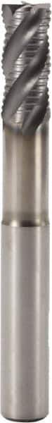 Seco - 16mm Diam, 34mm LOC, 4 Flute Solid Carbide 45° Corner Chamfer Roughing End Mill - SIRON-A Finish, 110mm OAL, 16mm Shank Diam, Single End, Extended Reach, Centercutting, 38° Helix - Eagle Tool & Supply