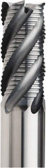 Seco - 8mm Diam, 18mm LOC, 4 Flute Solid Carbide 45° Corner Chamfer Roughing End Mill - SIRON-A Finish, 60mm OAL, 8mm Shank Diam, Single End, Centercutting, 38° Helix - Eagle Tool & Supply