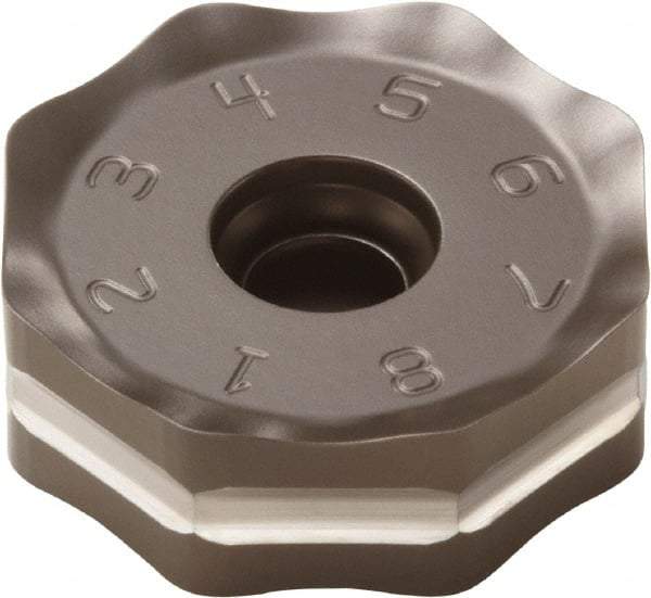 Seco - ONMU090520 M12 Grade MS2500 Carbide Milling Insert - TiCN/Al2O3 Finish, 0.228" Thick, 0.472" Inscribed Circle - Eagle Tool & Supply
