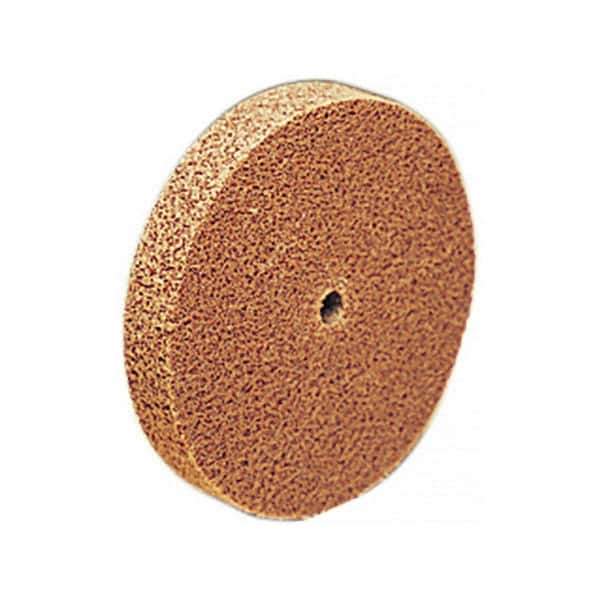 3M - 1" Diam, 0.12" Face Width, 0.06" Center Hole, Medium Grade, Aluminum Oxide Deburring Wheel - Unitized, Hard Density 7 Grade - Eagle Tool & Supply