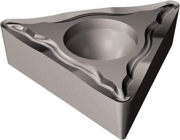 Sandvik Coromant - TCMT21.52 UM Grade 5015 Carbide Turning Insert - Uncoated, 60° Triangle, 1/4" Inscr Circle, 3/32" Thick, 1/32" Corner Radius - Eagle Tool & Supply