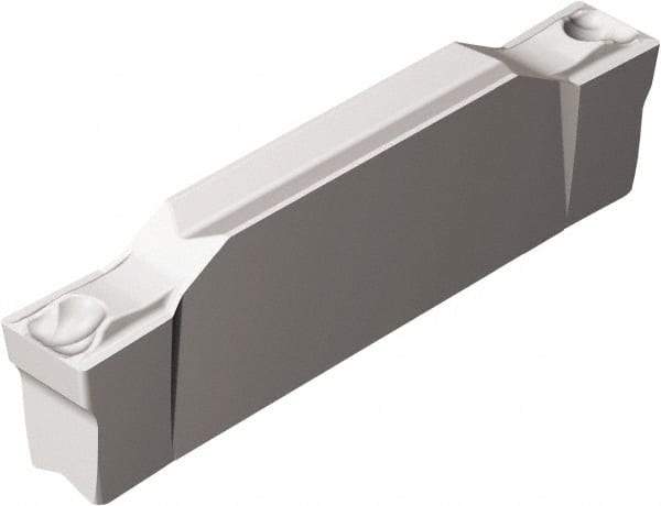 Sandvik Coromant - E2N123 GF Grade H13A, 2mm Cutting Width Carbide Grooving Insert - 19.2mm Max Depth of Cut, Neutral, 0.4mm Corner Radius, Uncoated - Eagle Tool & Supply