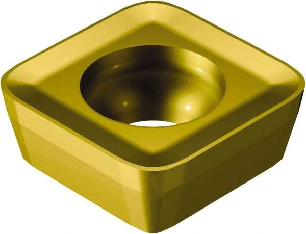 Sandvik Coromant - R210140514 KM Grade 1020 Carbide Milling Insert - TiAlN Finish, 5.26mm Thick, 14.6mm Inscribed Circle, 1.4mm Corner Radius - Eagle Tool & Supply