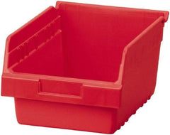 Akro-Mils - 11-5/8" Deep, Red Polymer Hopper Shelf Bin - 6" High x 8-3/8" Wide x 11-5/8" Long - Eagle Tool & Supply