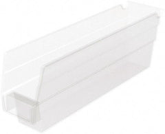 Akro-Mils - 54 Lb. Load Capacity, 11-5/8" Deep, Clear Hopper Shelf Bin - 4" High x 2-3/4" Wide x 11-5/8" Long - Eagle Tool & Supply