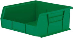 Akro-Mils - 50 Lb. Load Capacity, 10-7/8" Deep, Green Polymer Hopper Stacking Bin - 5" High x 11" Wide x 10-7/8" Long - Eagle Tool & Supply