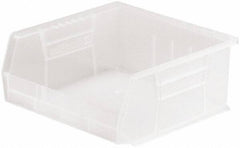 Akro-Mils - 50 Lb. Load Capacity, 10-7/8" Deep, Clear Polymer Hopper Stacking Bin - 5" High x 11" Wide x 10-7/8" Long - Eagle Tool & Supply