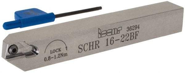 Iscar - SCH, External, Right Hand, 0.315" Max Depth of Cut, 0.02 to 0.098" Groove Width, Indexable Grooving Tool Holder - SCIR 22 Insert Compatibility, 0.63" Shank Height, 0.63" Shank Width, 4.921" OAL - Eagle Tool & Supply