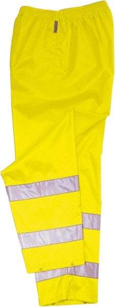 Ergodyne - Size 3XL, Lime, Rain Pants - 1 Pocket - Eagle Tool & Supply