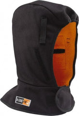 Ergodyne - Black, Underneath Hard Hat Winter Liner - Shoulder Length, 2 Layer - Eagle Tool & Supply