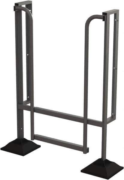 TRI-ARC - 62" 2 Step Configurable Rooftop Ladder - 90° Incline, 500 Lb Capacity, 20" Platform Height, 52-1/4" Base Width x 26" Base Depth, Perforated Tread - Eagle Tool & Supply