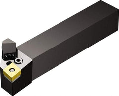 Sandvik Coromant - PCLN, Left Hand Cut, -5° Lead Angle, 1-1/4" Shank Height x 1-1/4" Shank Width, Negative Rake Indexable Turning Toolholder - 6" OAL, CNMG 12 04 08 Insert Compatibility, Series T-Max P - Eagle Tool & Supply