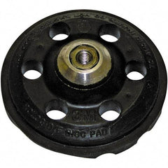 3M - 3" Diam Disc Backing Pad - 1/4" Shank Diam, Hard Density, 12,000 RPM, Roloc TS Compatible - Eagle Tool & Supply