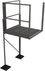 TRI-ARC - 60" 6 Step Turn Platform - Rooftop, 500 Lb Capacity, 60" Platform Height, 52-3/4" Base Width x 40" Base Depth, Serrated - Eagle Tool & Supply