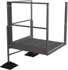 TRI-ARC - 20" 2 Step Turn Platform - Rooftop, 500 Lb Capacity, 20" Platform Height, 52-3/4" Base Width x 40" Base Depth, Serrated - Eagle Tool & Supply