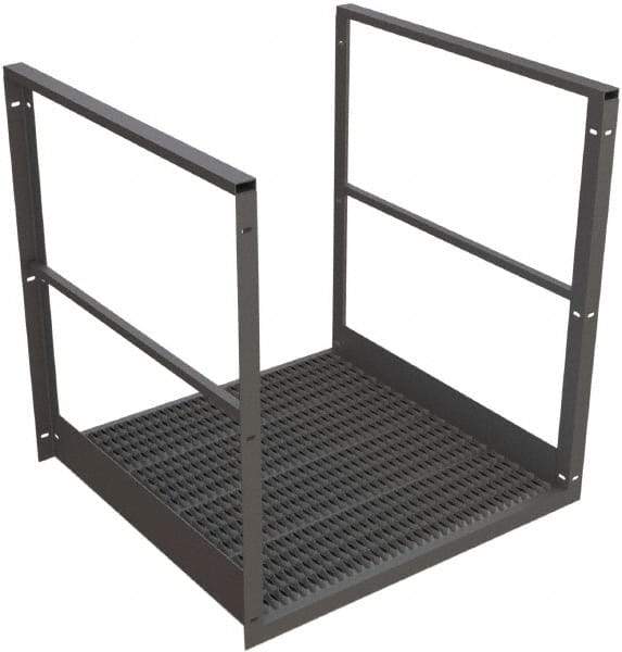 TRI-ARC - 44" Bridge Span - Rooftop, 500 Lb Capacity, 44" Platform Height, 42" Base Width x 40" Base Depth, Serrated - Eagle Tool & Supply