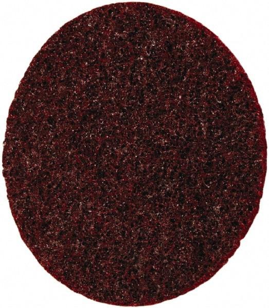 3M - 5" Diam, Aluminum Oxide Hook & Loop Disc - Medium Grade, Nonwoven, - Eagle Tool & Supply