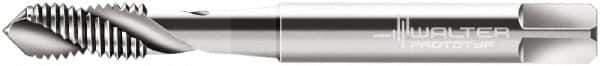 Walter-Prototyp - #6-32 UNC 2 Flute 2B Modified Bottoming Spiral Flute Tap - Cobalt, Bright Finish, 56mm OAL, Right Hand Flute, Right Hand Thread, Series N22516 - Exact Industrial Supply