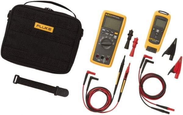 Fluke - 7 Piece, FC Wireless AC Voltage Kit - 1,000 Volt Max, LCD Display - Eagle Tool & Supply