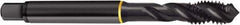 Guhring - 5/8-11 UNC 2B/3B Modified Bottoming Spiral Flute Tap - Cobalt, Oxide Finish, 3.811" OAL, Right Hand Flute, Right Hand Thread, H5, Series 4407 - Eagle Tool & Supply