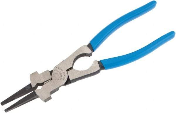 Channellock - 9" OAL, 69mm Jaw Length, Welding Pliers - Serrated Jaw, Plastisol Handles - Eagle Tool & Supply