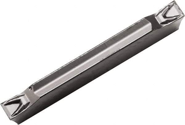 Kyocera - 2520GDM PQ Grade PR1225, 2.5mm Cutting Width Carbide Grooving Insert - Neutral, 0.1mm Corner Radius, Megacoat Finish - Eagle Tool & Supply