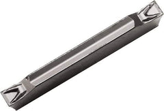 Kyocera - 2520GDM PQ Grade PR1225, 2.5mm Cutting Width Carbide Grooving Insert - Neutral, 0.1mm Corner Radius, Megacoat Finish - Eagle Tool & Supply