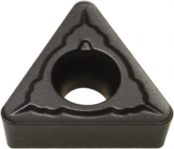 Hertel - TCMT21.52 LM Grade HC1150T Carbide Turning Insert - Proprietary Finish, 60° Triangle, 1/4" Inscr Circle, 3/32" Thick, 1/32" Corner Radius - Eagle Tool & Supply
