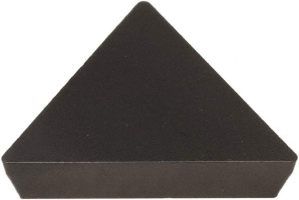 Hertel - TPU432 1 Grade HC1250T Carbide Turning Insert - Proprietary Finish, 60° Triangle, 1/2" Inscr Circle, 3/16" Thick, 1/32" Corner Radius - Eagle Tool & Supply