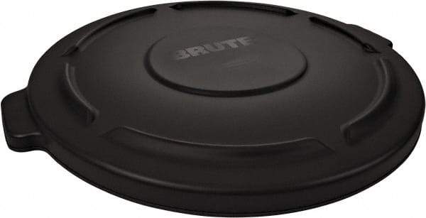 Rubbermaid - Round Lid for Use with 32 Gal Round Trash Cans - Black, Plastic, For Brute Trash Cans - Eagle Tool & Supply