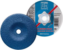 PFERD - 46 Grit, 5" Wheel Diam, Type 27 Depressed Center Wheel - Aluminum Oxide - Eagle Tool & Supply