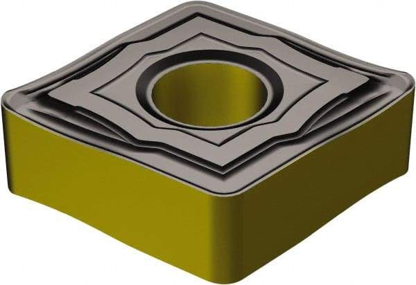 Sandvik Coromant - DNMG332 SF Grade 1105 Carbide Turning Insert - TiAlN2 Finish, 55° Diamond, 3/8" Inscr Circle, 3/16" Thick, 1/32" Corner Radius - Eagle Tool & Supply