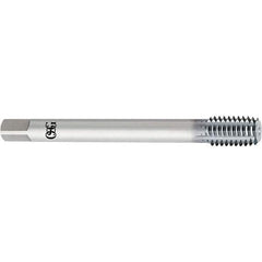 OSG - M18x1.50 Metric 6H D11 Thread Limit Semi-Bottoming Thread Forming Tap - High Speed Steel, V Finish, 180mm OAL, 25mm Thread Length, Right Hand Thread, Series 16355 - Eagle Tool & Supply