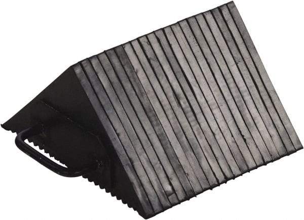 Vestil - 10" Wide x 5-1/2" High x 10" Deep, Rubber Wheel Chock - Eagle Tool & Supply